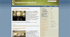 Desktop Screenshot of hangmester.netpok.hu